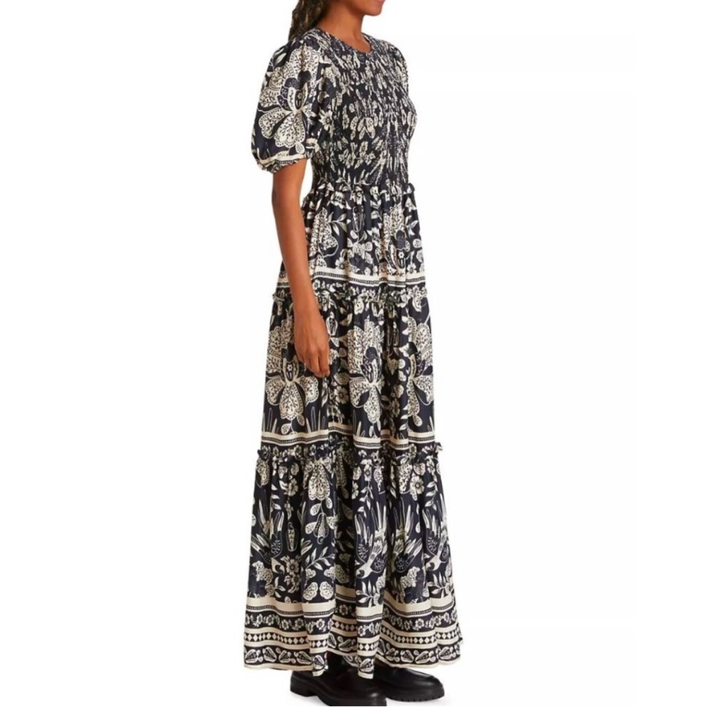 Farm Rio I Tiered Floral Maxi Dress